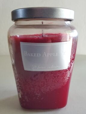 Baked Apple Pie Scent Candle Ginger Jar Vintage Clean burn Home Interiors NWOT